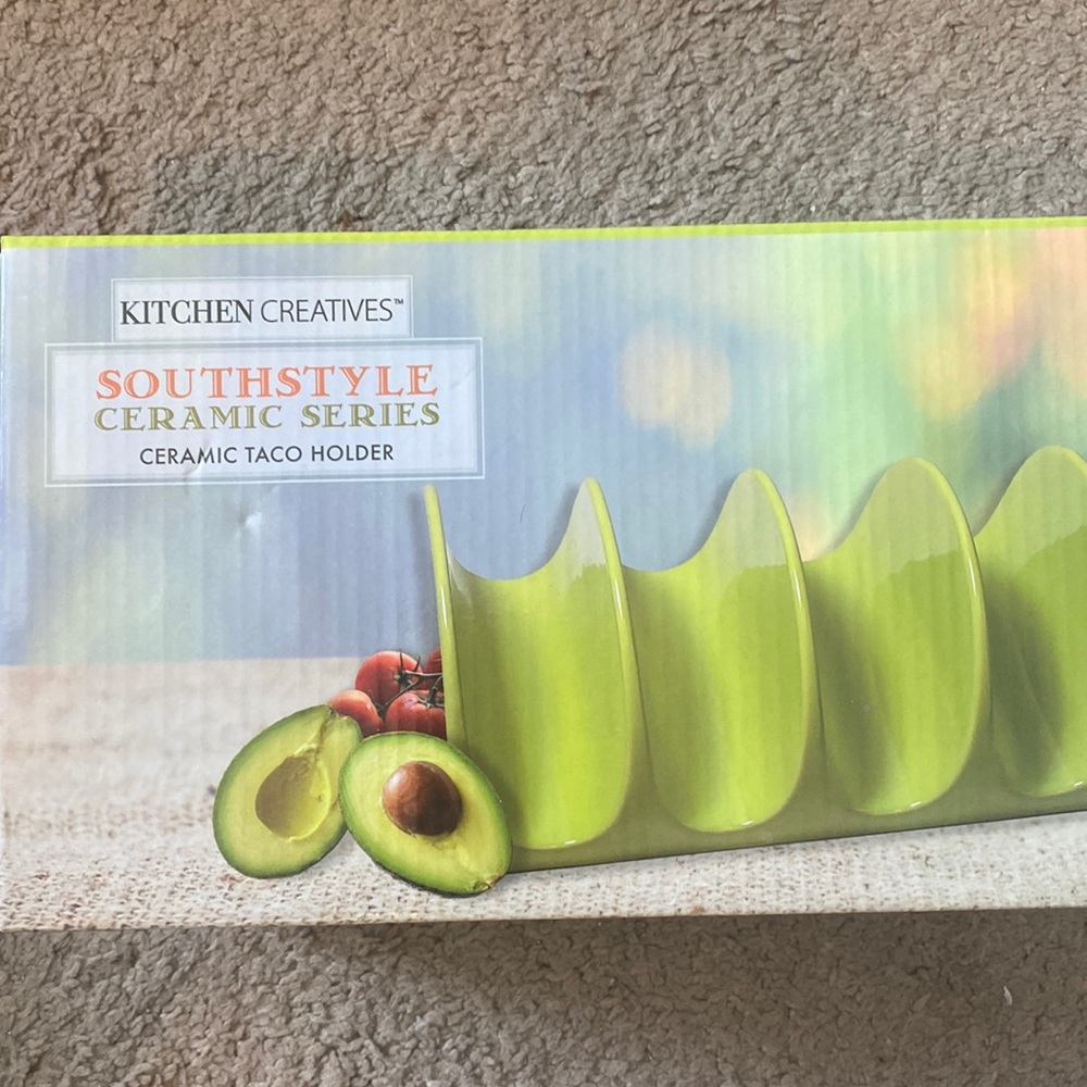 Ceramic taco holder